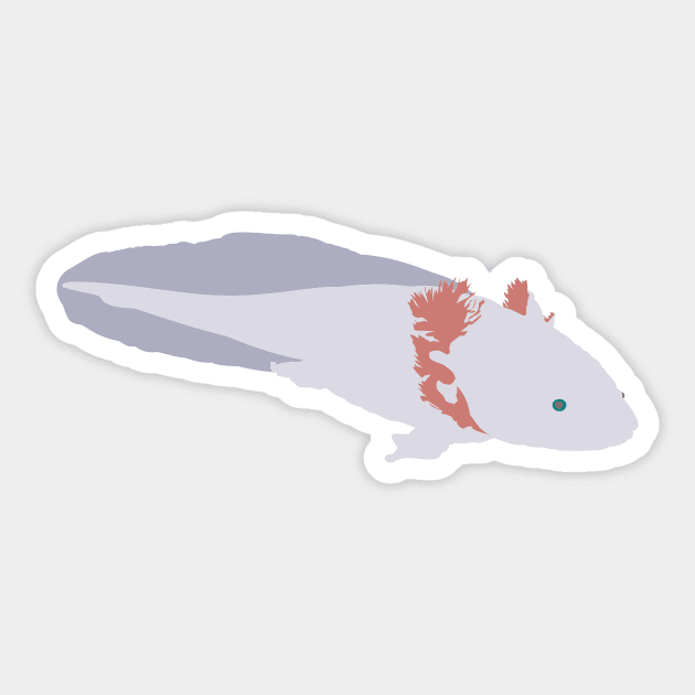 Axolotl Sticker by stargatedalek